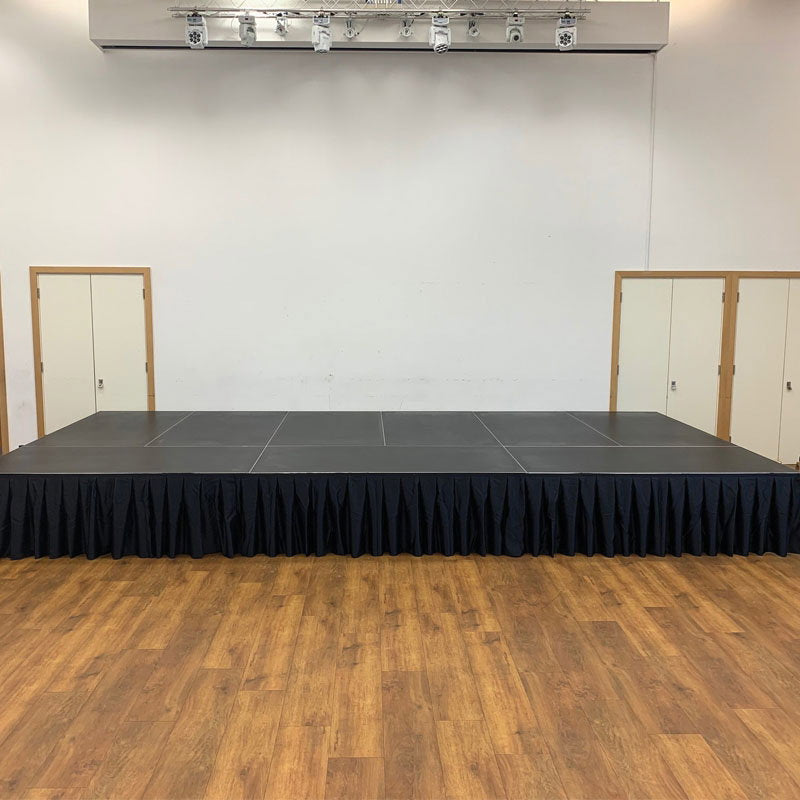 Global Truss GT Stage Deck Polyester Skirt 105 x 20cm Pleated - Alternate View 1