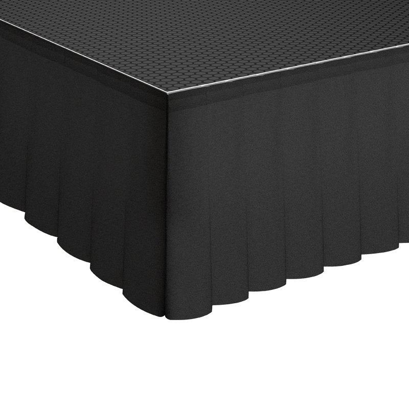 Global Truss GT Stage Deck Serge Pleated Skirt 205 x 20cm - Main View