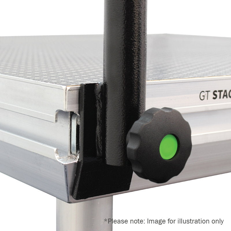 Global Truss GT Stage Deck 0.8m Handrail - Back Panel and Connections