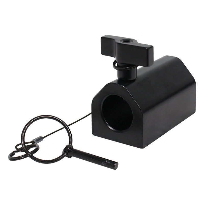 Global Truss 28mm Spigot  Receiver Black (Accepts Half Coupler) - Back Panel and Connections