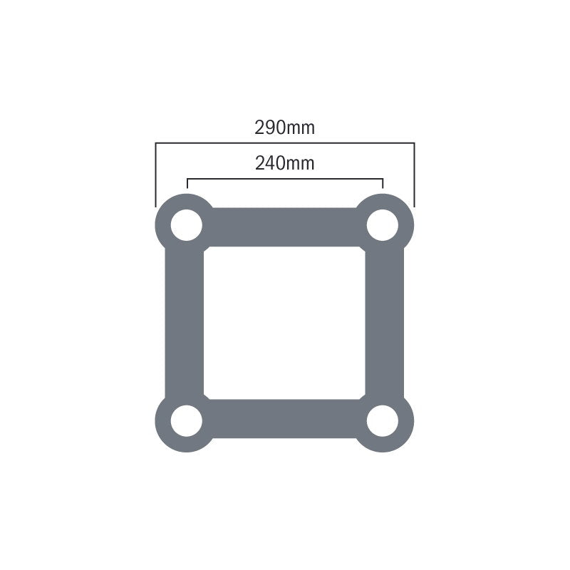 Global Truss Standard F34 2.0m Truss - Back Panel and Connections