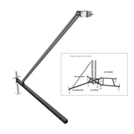 Global Truss Ground Support F34 PL BS0-150 Steel Outrigger 1.5m - Back Panel and Connections