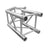 Global Truss F34 Standard 2 Way 135 Degree Corner - Back Panel and Connections