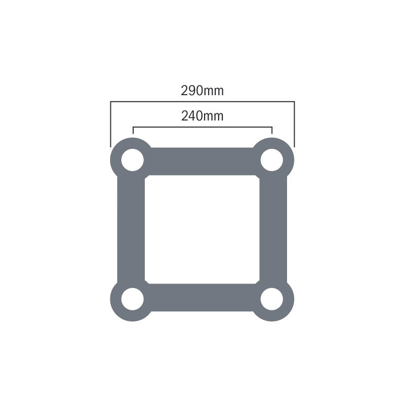 Global Truss F34 Standard Spindle Foot (4 into 1 + screwjack) - Alternate View 4