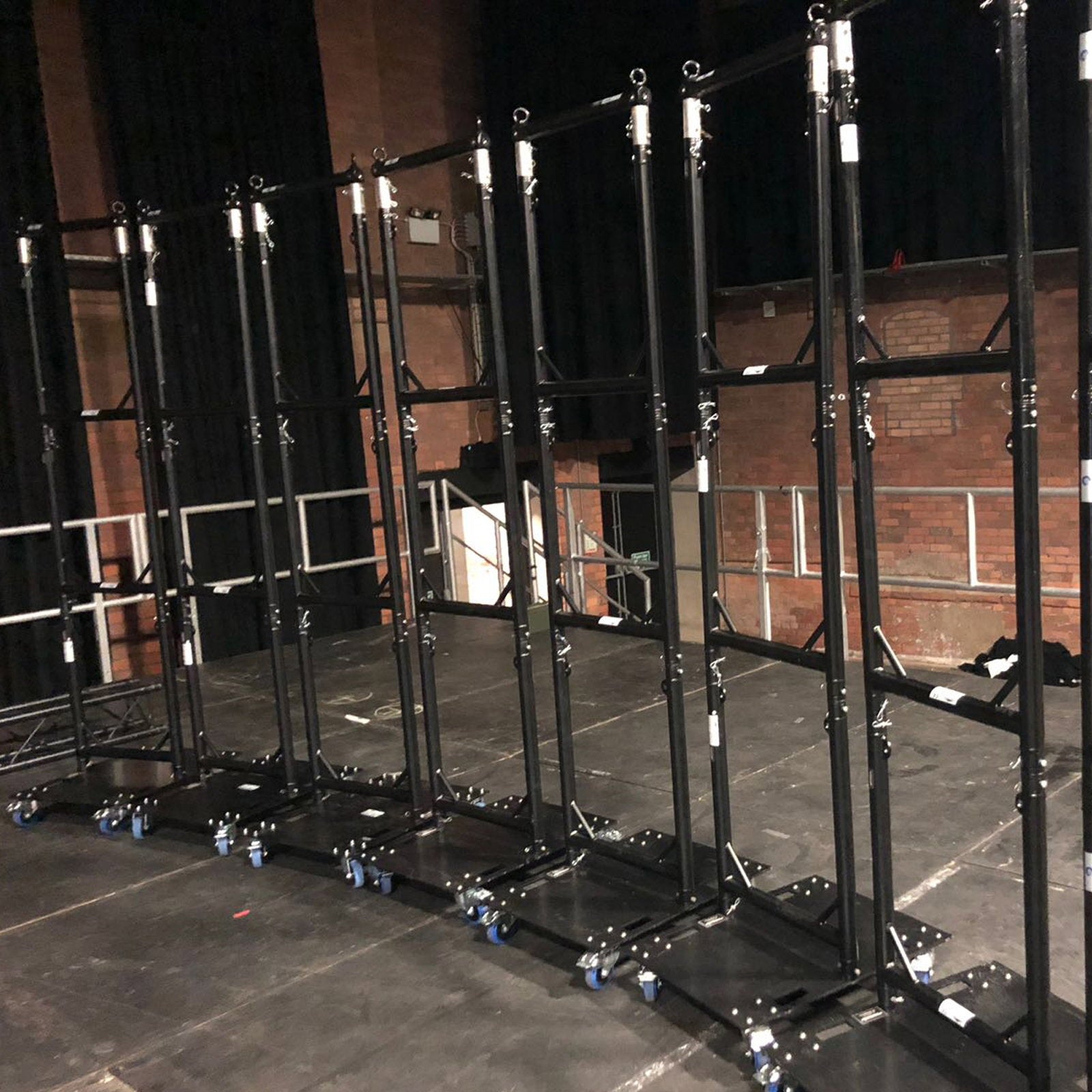 Global Truss F31PL Modular U Frame Stage Black 760 x 500mm (F62076E PL) - Back Panel and Connections
