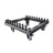 Global Truss F31PL Modular U Frame Stage Black Dolly 500mm - Alternate View 1
