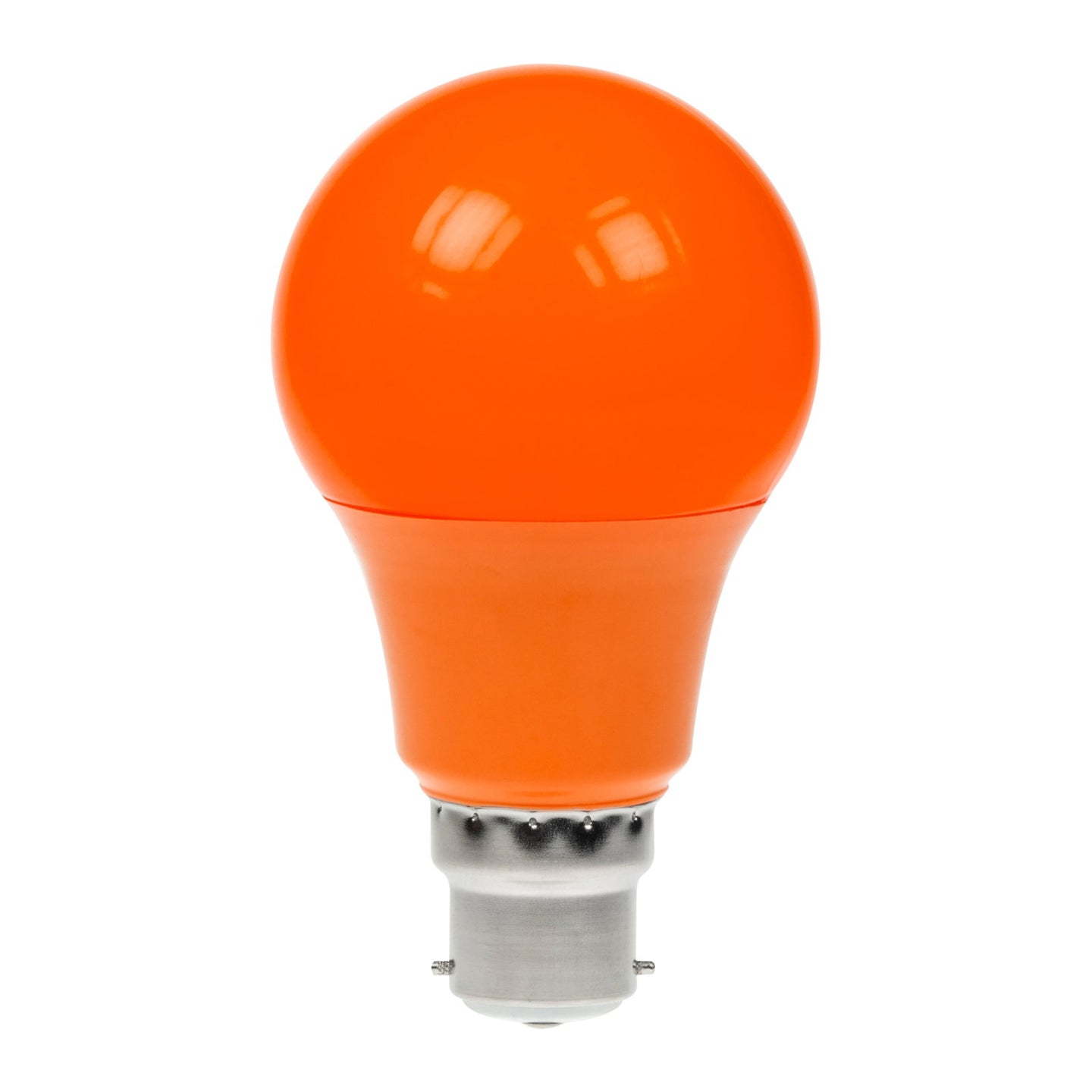 Prolite 6W Dimmable LED Polycarbonate GLS Lamp BC Orange - Main View