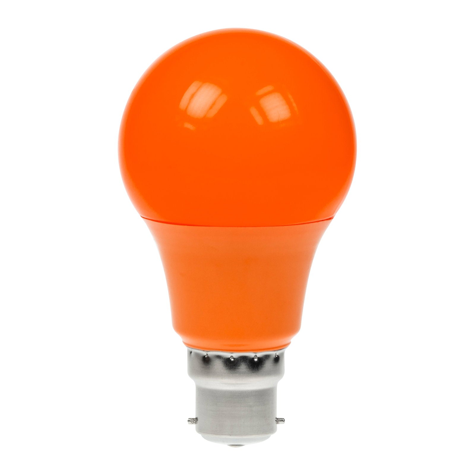 Prolite 6W Dimmable LED Polycarbonate GLS Lamp BC Orange - Main View
