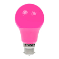 Prolite 6W Dimmable LED Polycarbonate GLS Lamp BC Pink - Main View