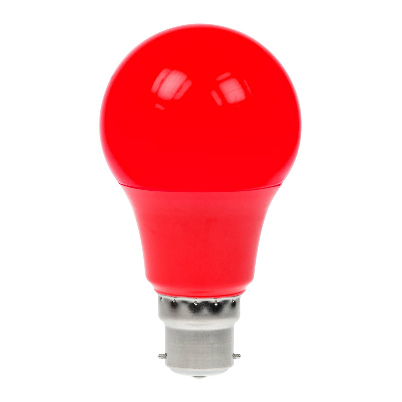 Prolite 6W Dimmable LED Polycarbonate GLS Lamp BC Red - Main View