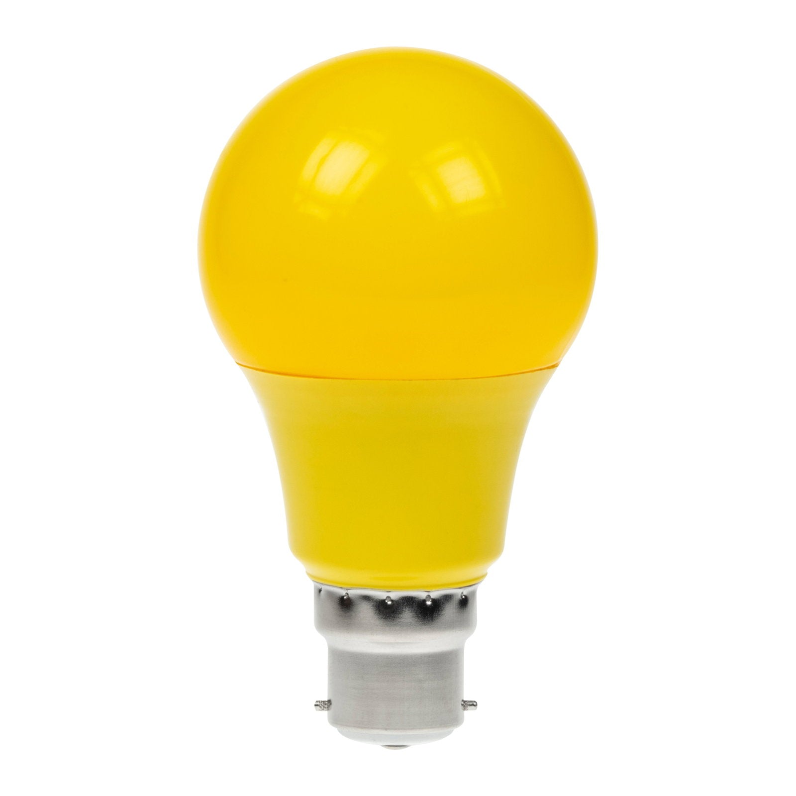 Prolite 6W Dimmable LED Polycarbonate GLS Lamp BC Yellow - Main View