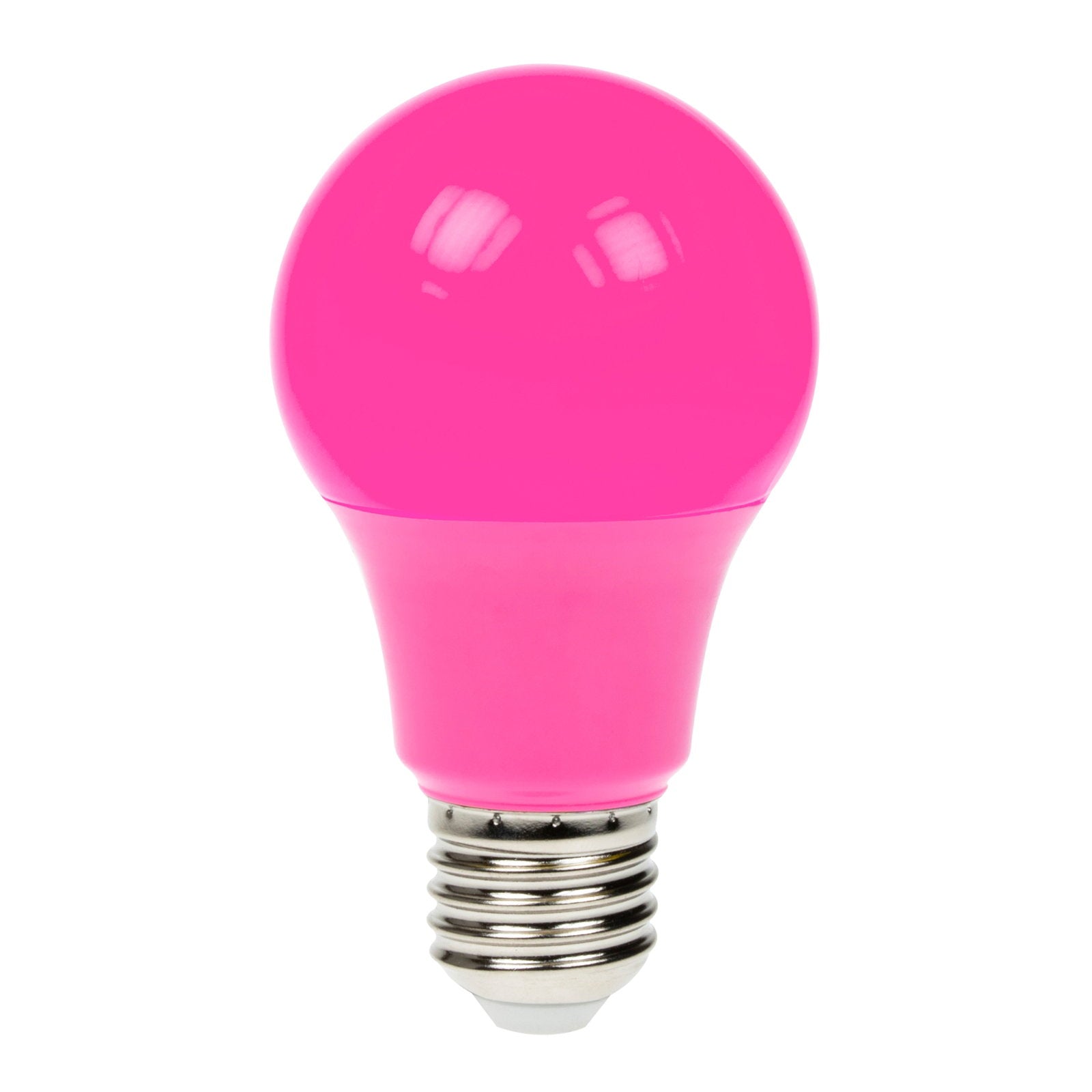Prolite 6W Dimmable LED Polycarbonate GLS Lamp ES Pink - Main View