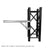 Global Truss 500mm Heavy Duty Braced Boom Arm Silver - Back Panel and Connections