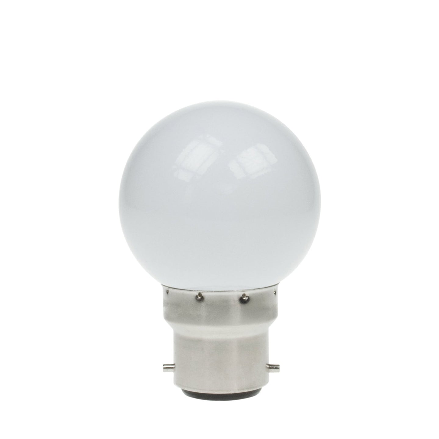 Prolite 1.5W LED Polycarbonate Golf Ball Lamp BC 6000K White - Back Panel and Connections
