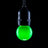 Prolite 1.5W LED Polycarbonate Golf Ball Lamp BC Green - Alternate View 1
