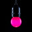 Prolite 1.5W LED Polycarbonate Golf Ball Lamp BC Pink - Back Panel and Connections