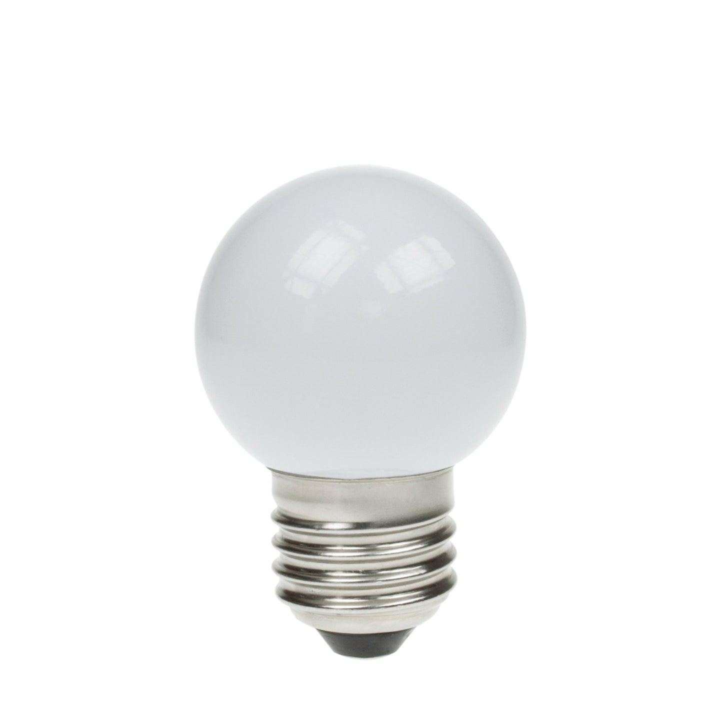 Prolite 1.5W LED Polycarbonate Golf Ball Lamp ES 3000K White - Back Panel and Connections