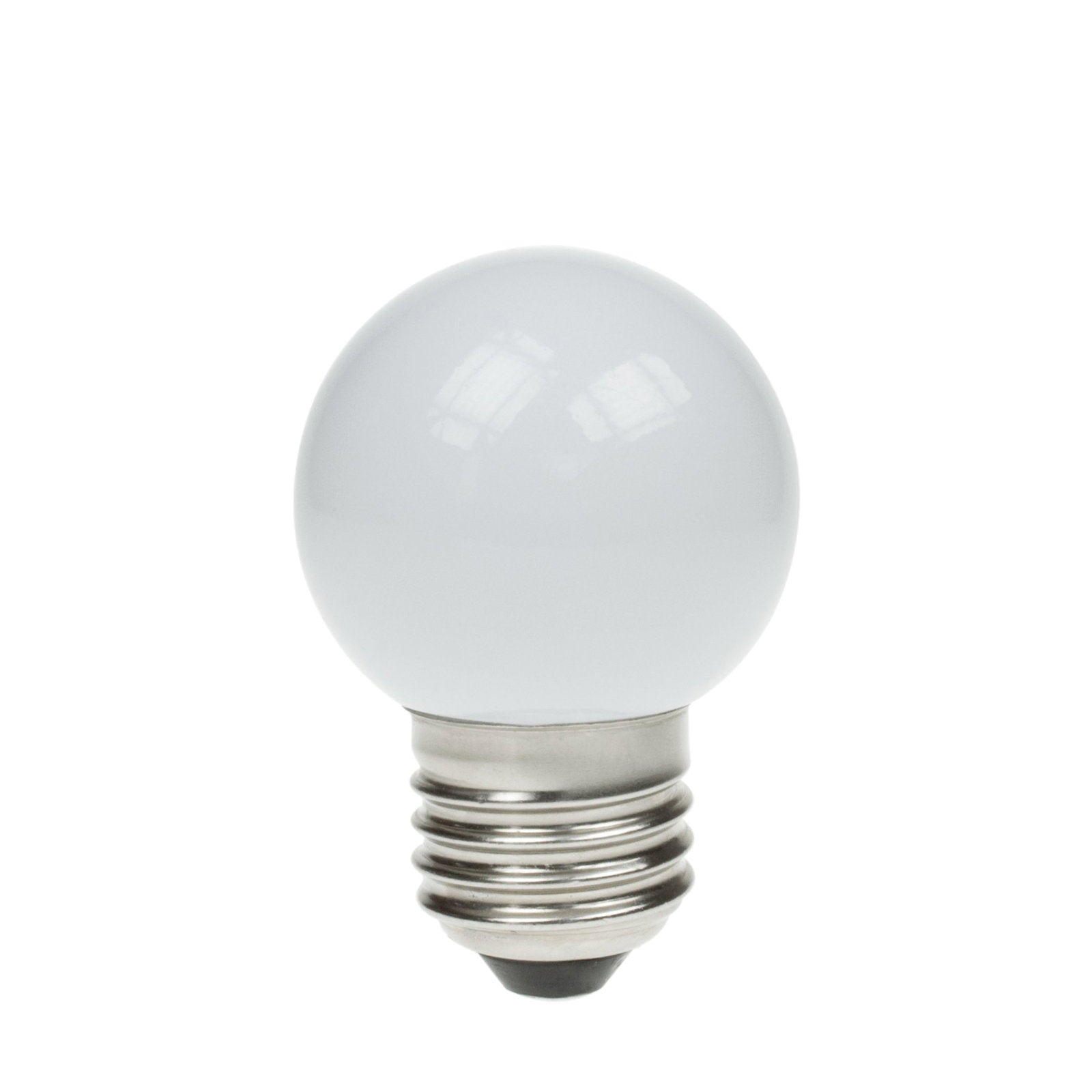 Prolite 1.5W LED Polycarbonate Golf Ball Lamp ES 6000K White - Main View