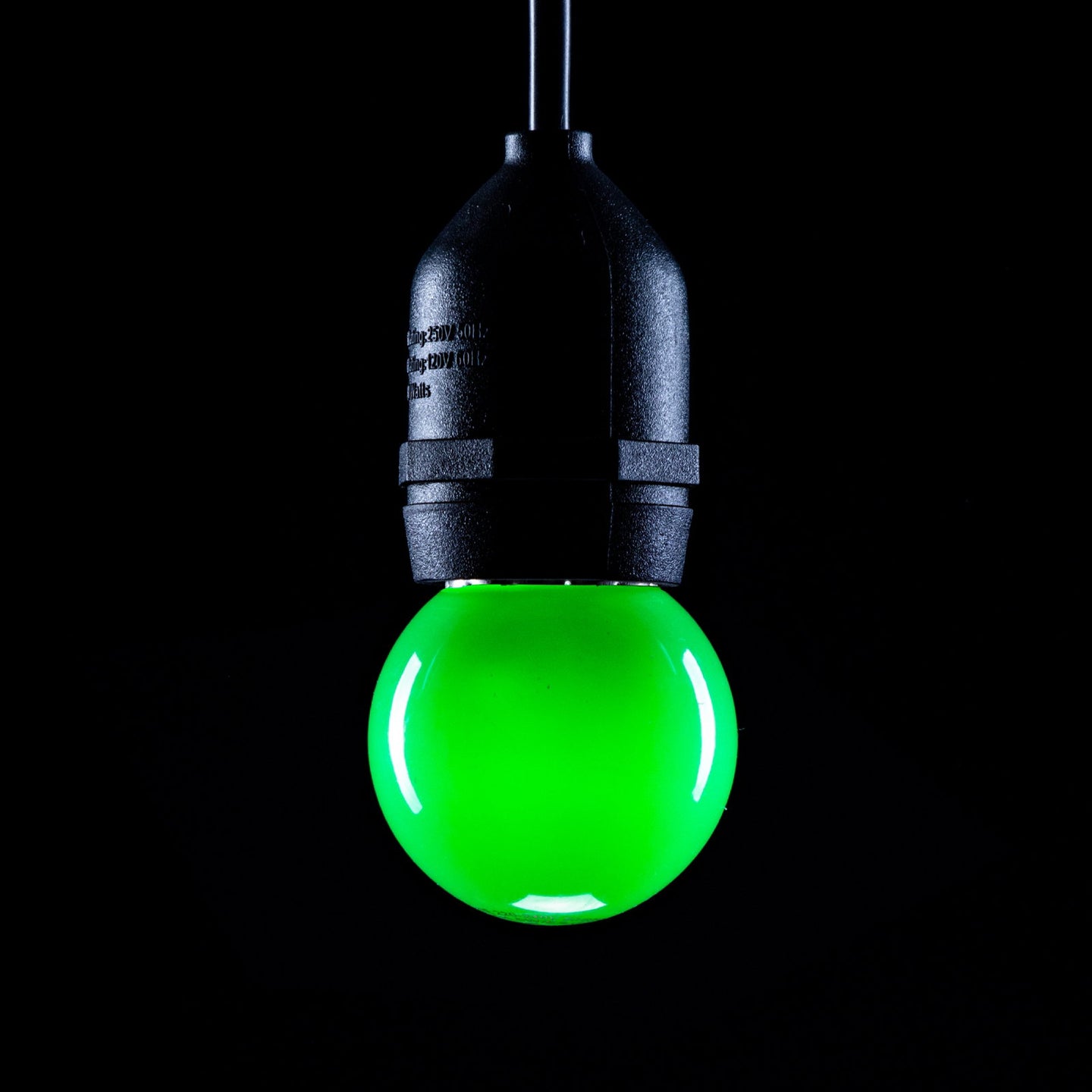 Prolite 1.5W LED Polycarbonate Golf Ball Lamp ES Green - Main View