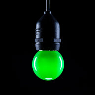 Prolite 1.5W LED Polycarbonate Golf Ball Lamp ES Green - Main View
