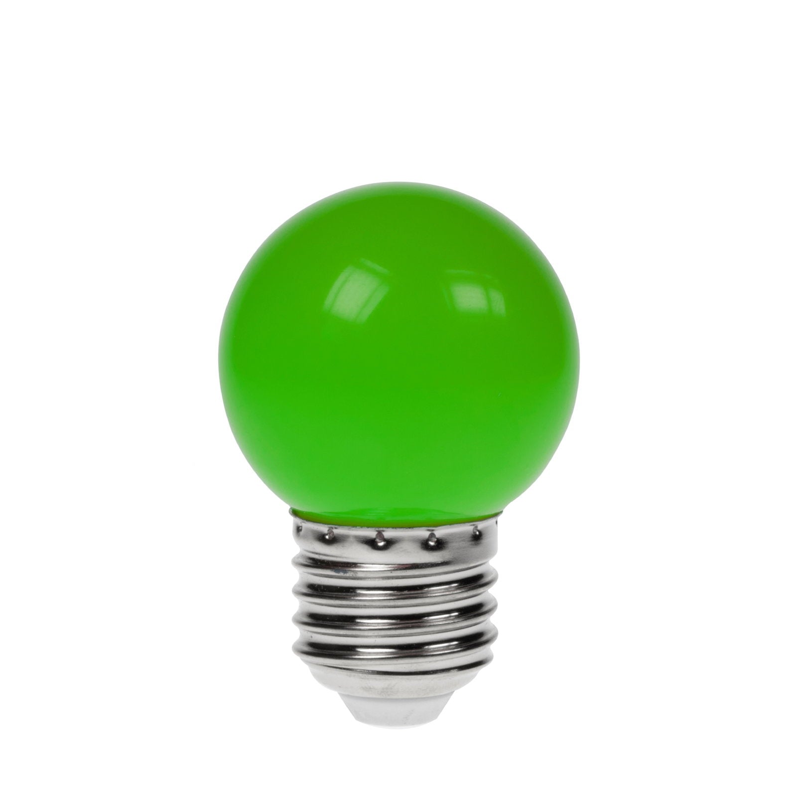 Prolite 1.5W LED Polycarbonate Golf Ball Lamp ES Green - Back Panel and Connections