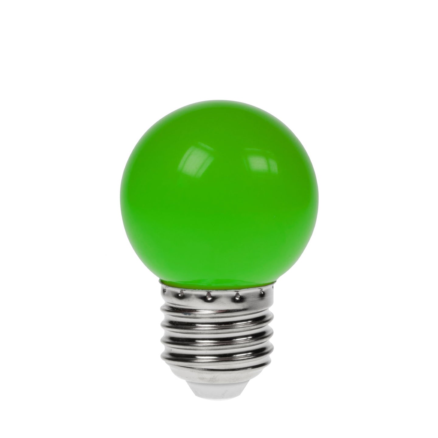 Prolite 1.5W LED Polycarbonate Golf Ball Lamp ES Green - Back Panel and Connections