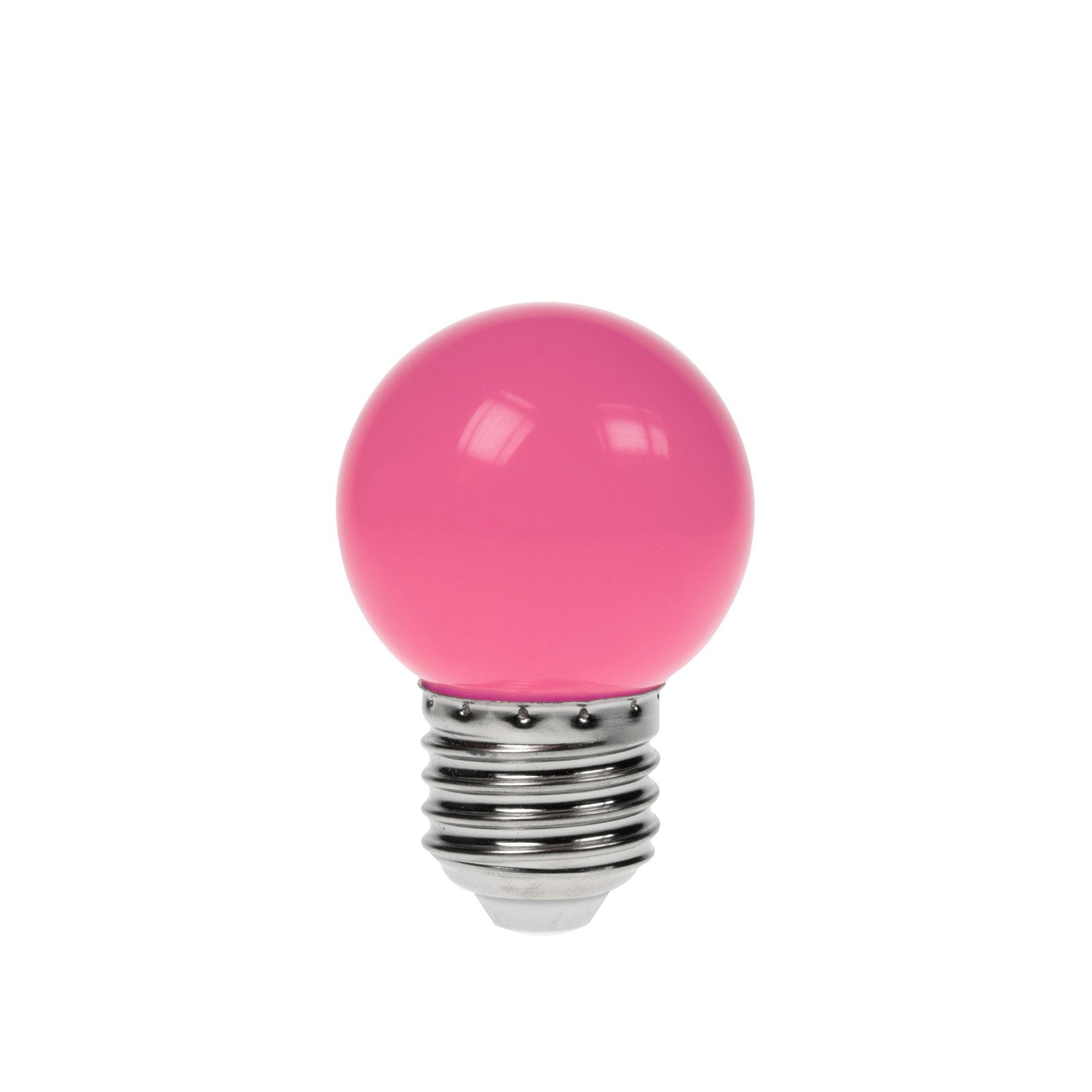 Prolite 1.5W LED Polycarbonate Golf Ball Lamp ES Pink - Alternate View 1