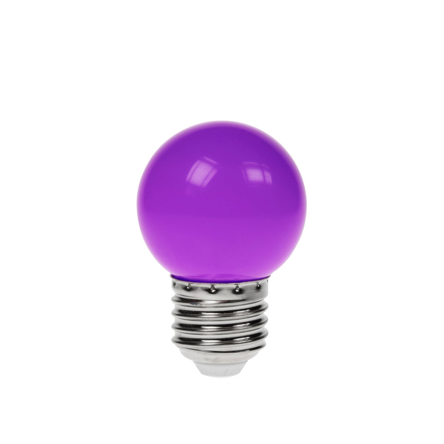 Prolite 1.5W LED Polycarbonate Golf Ball Lamp ES Purple - Alternate View 1