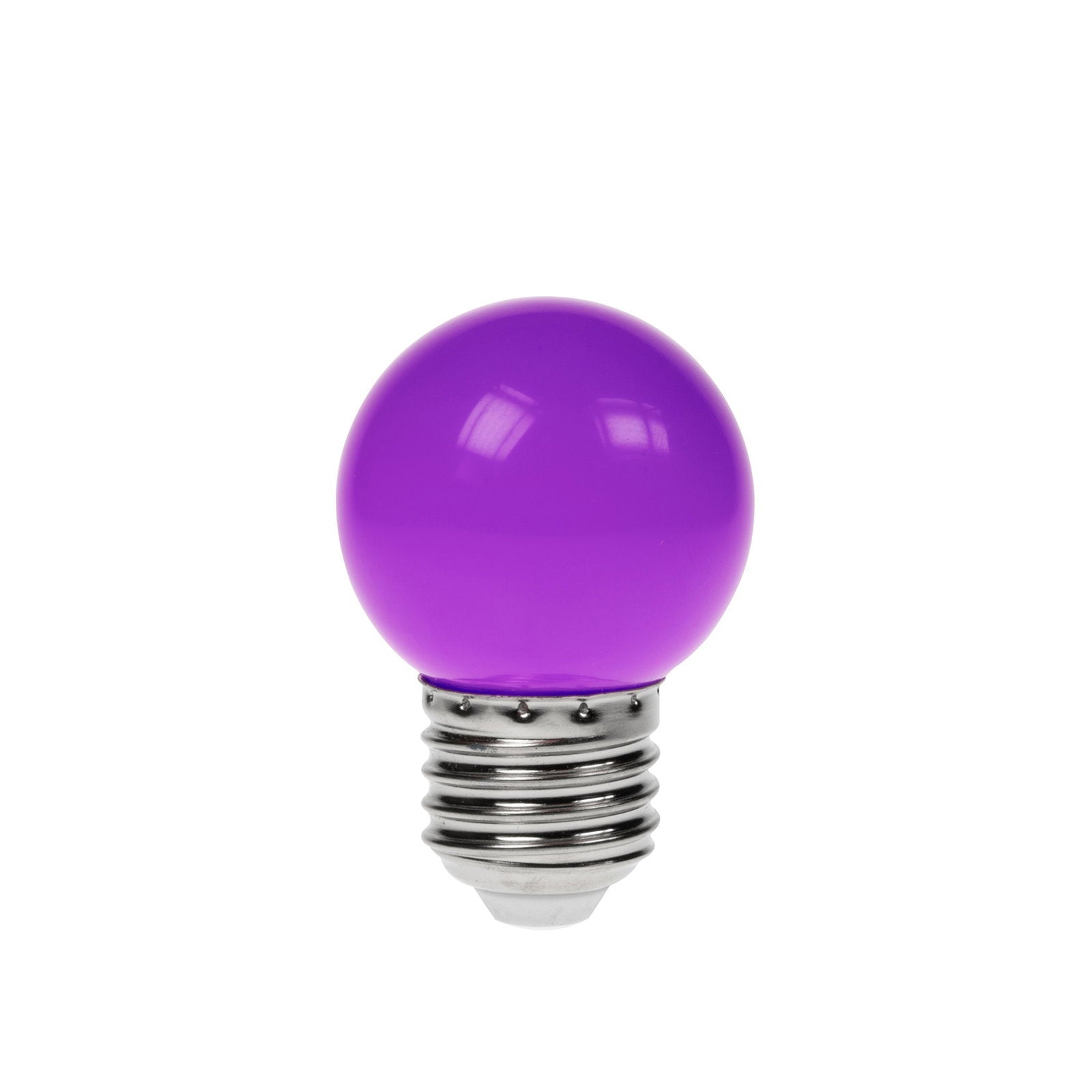 Prolite 1.5W LED Polycarbonate Golf Ball Lamp ES Purple - Alternate View 1