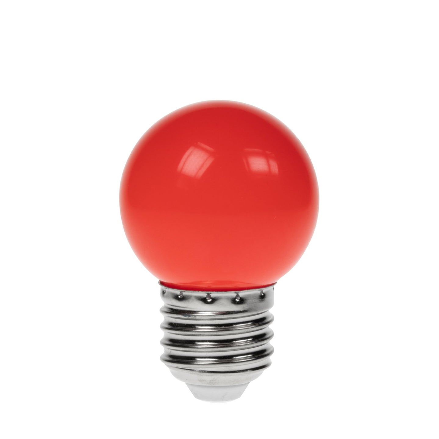 Prolite 1.5W LED Polycarbonate Golf Ball Lamp ES Red - Alternate View 1