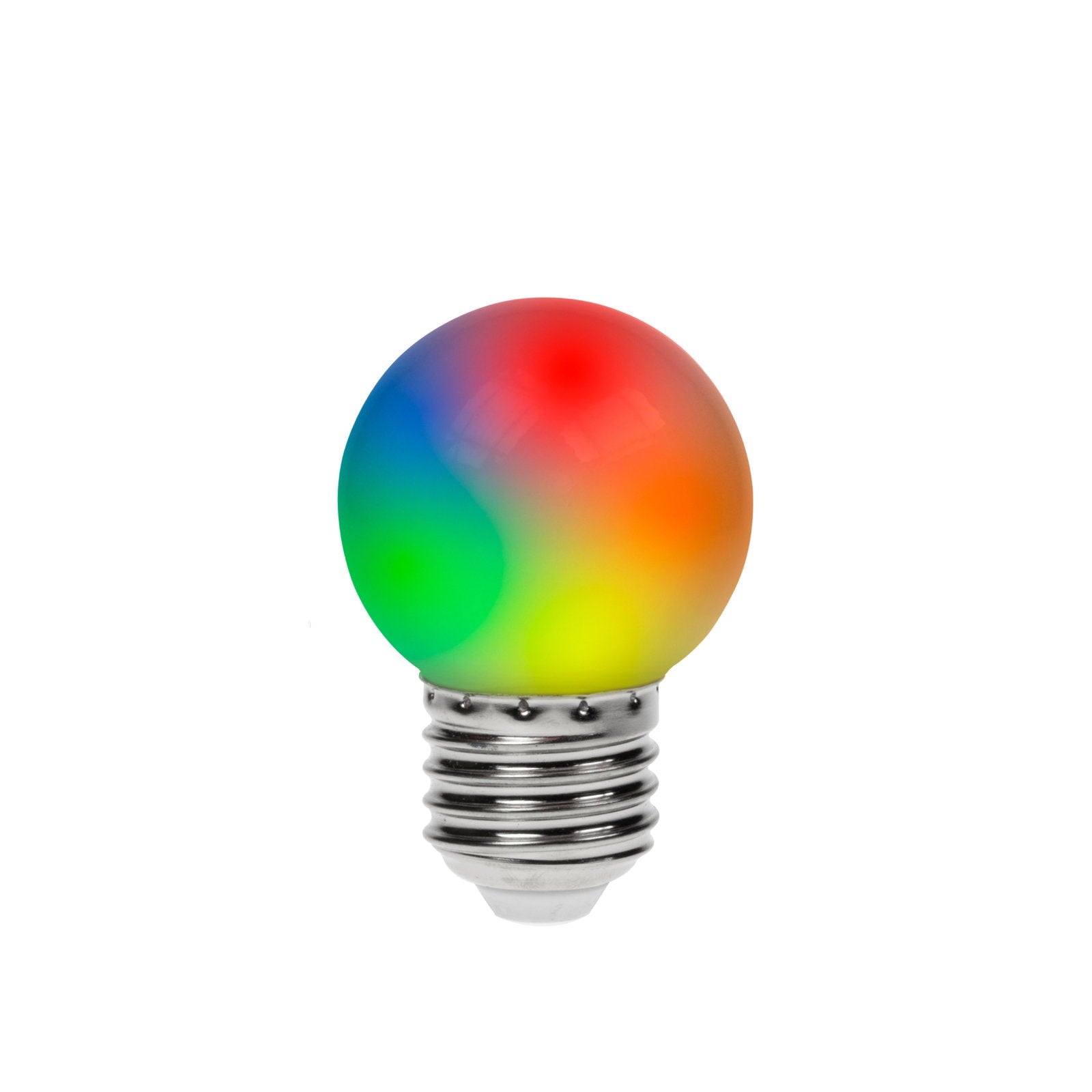 Prolite 0.5W LED Polycarbonate Golf Ball Lamp ES RGB Colour Changing - Main View