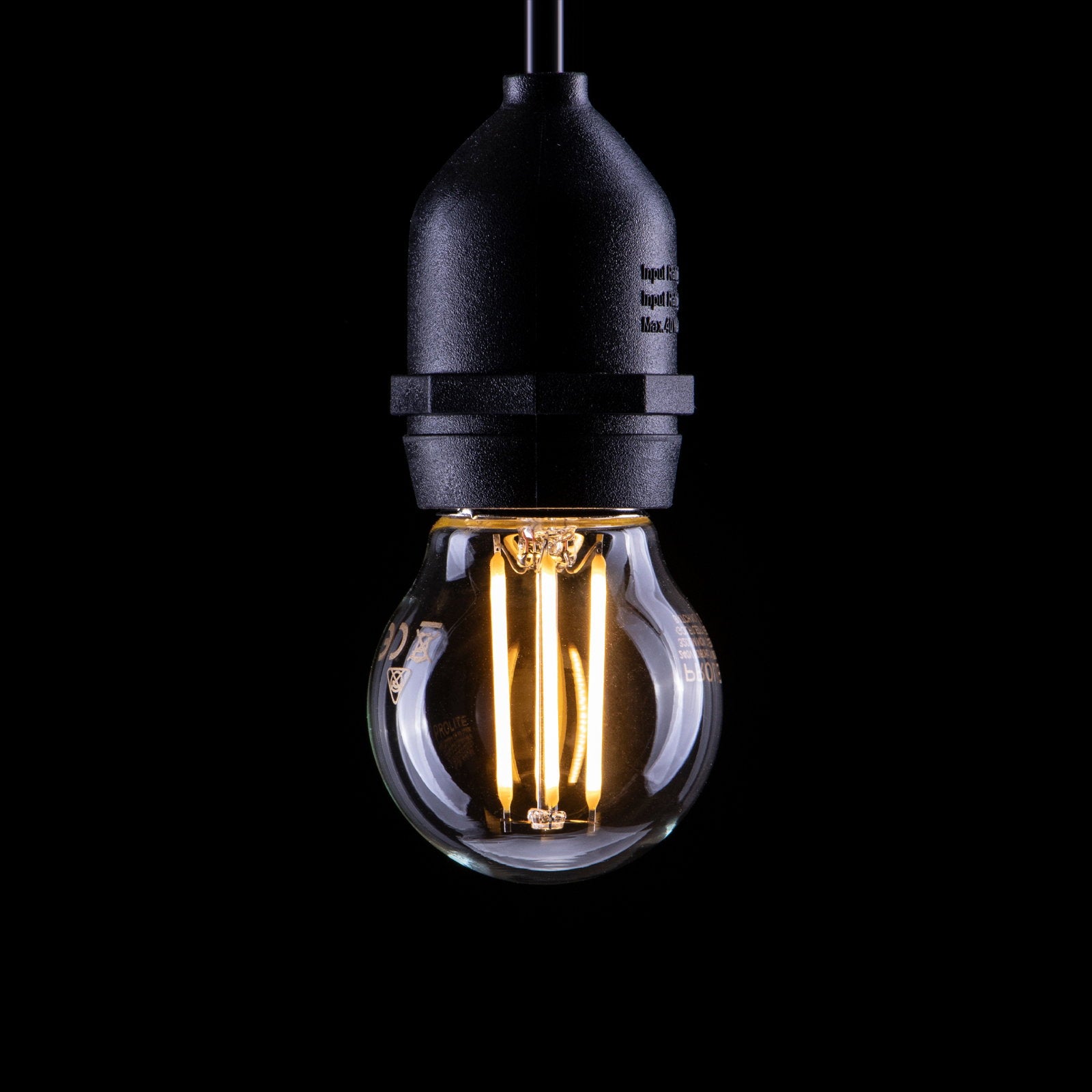 Prolite 4W LED Filament Golf Ball Lamp 2700K ES - Alternate View 1