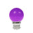 Prolite 1.5W LED Polycarbonate Golf Ball Lamp BC Purple - Back Panel and Connections