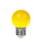 Prolite 1W LED Polycarbonate Golf Ball Lamp ES Yellow - Back Panel and Connections