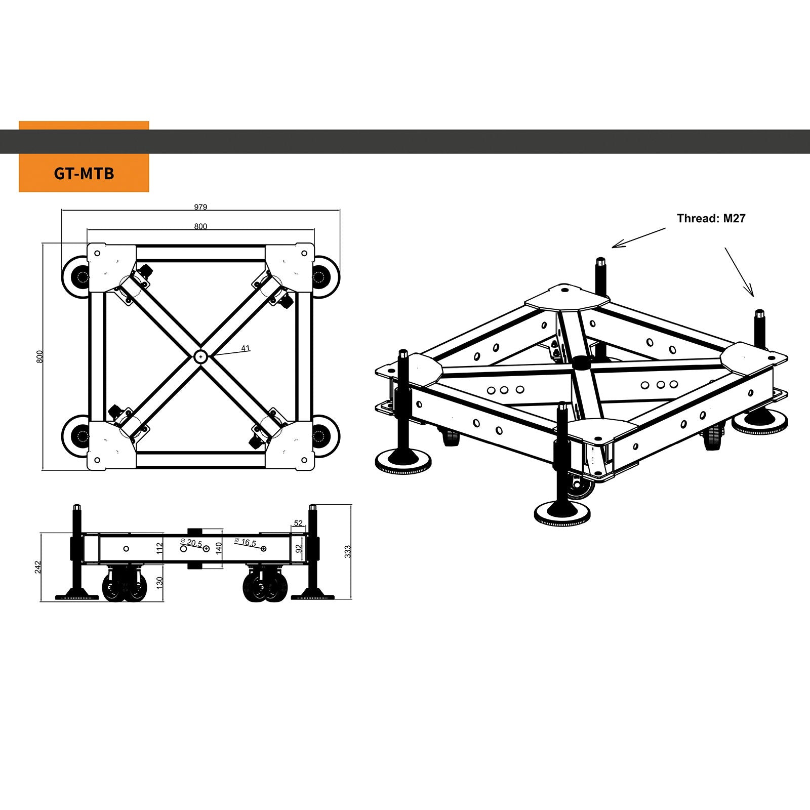 Global Truss Multi Tower Base - Alternate View 1