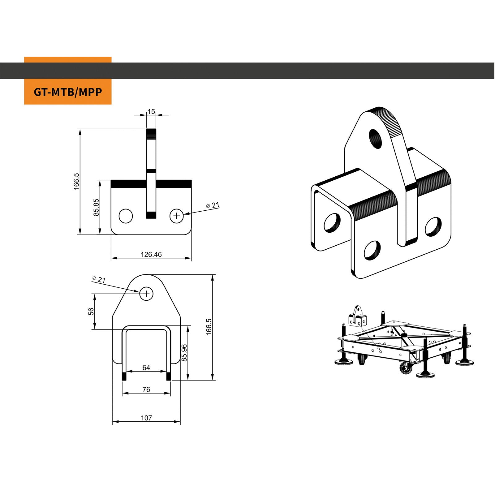 Global Truss Multi Tower Base Motor Point - Back Panel and Connections