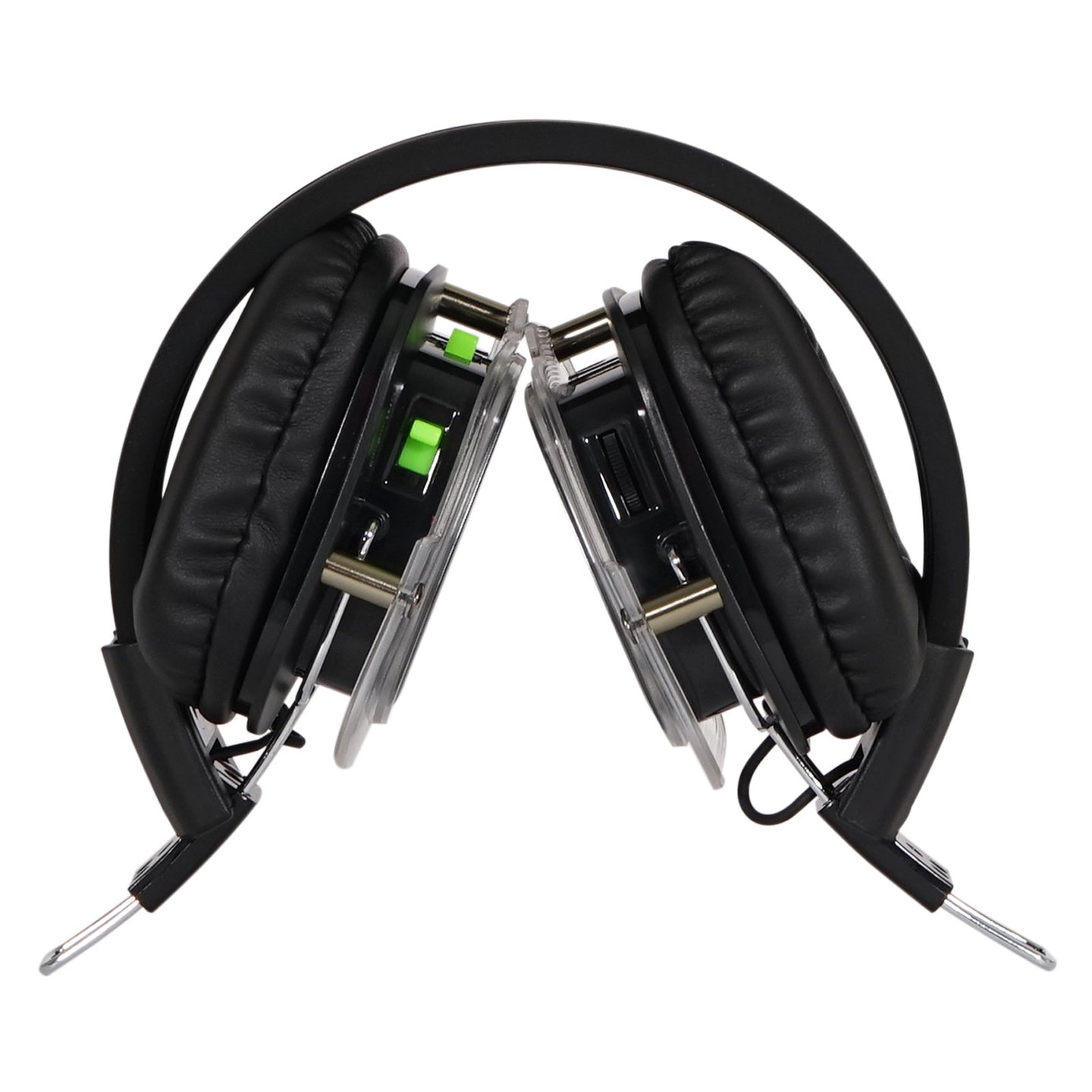 W Audio SDPRO 3-Channel Silent Disco Headphones - Back Panel and Connections