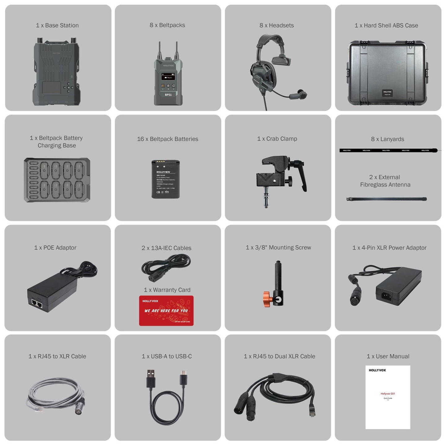 HOLLYLAND G51 8 Way Comms System (HV-G51-8B-SE) - Alternate View 5