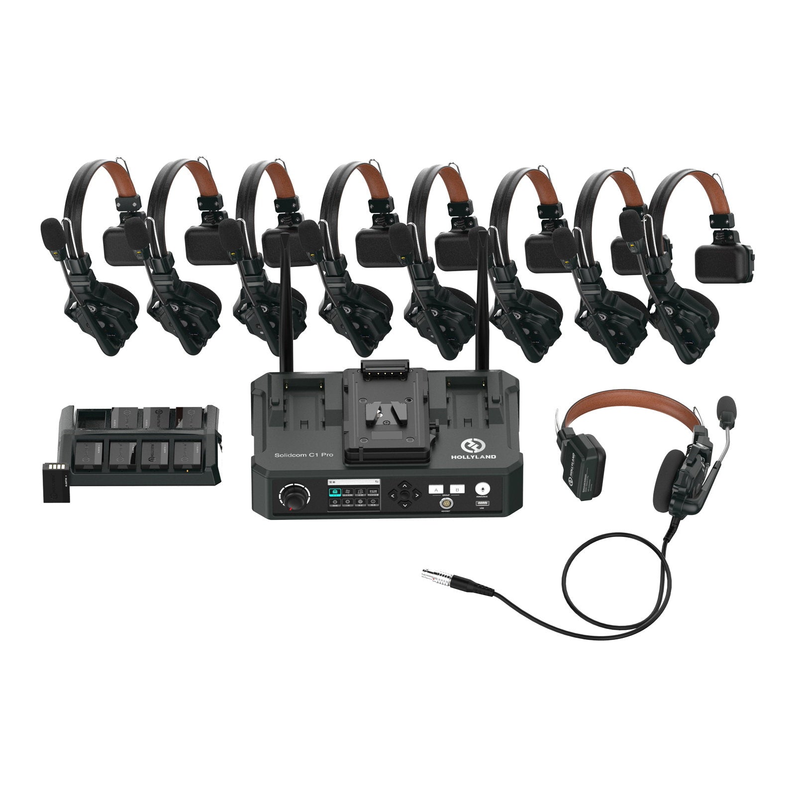 HOLLYLAND Solidcom C1 Pro 9 Way Comms System (1C Pro HUB 8S) - Main View