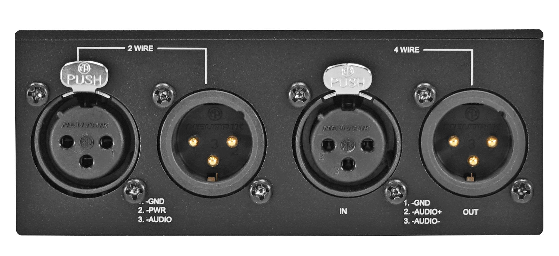 HOLLYLAND Hollyland 2/4 Wire Converter (HL-WC01) - Back Panel and Connections