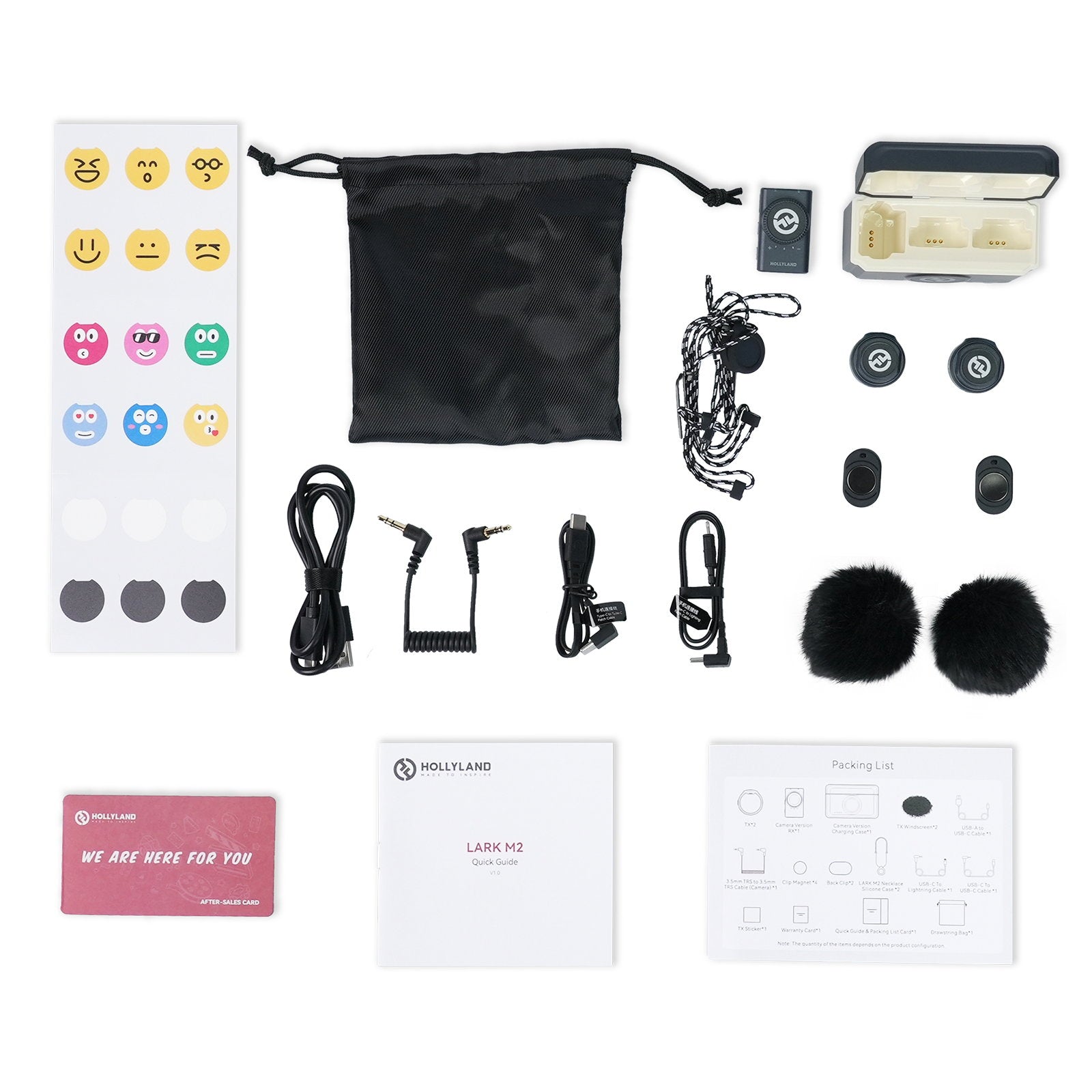 HOLLYLAND Wireless Lavalier Microphone Combo LARK M2 Combo (Shine Charcoal) - Alternate View 7