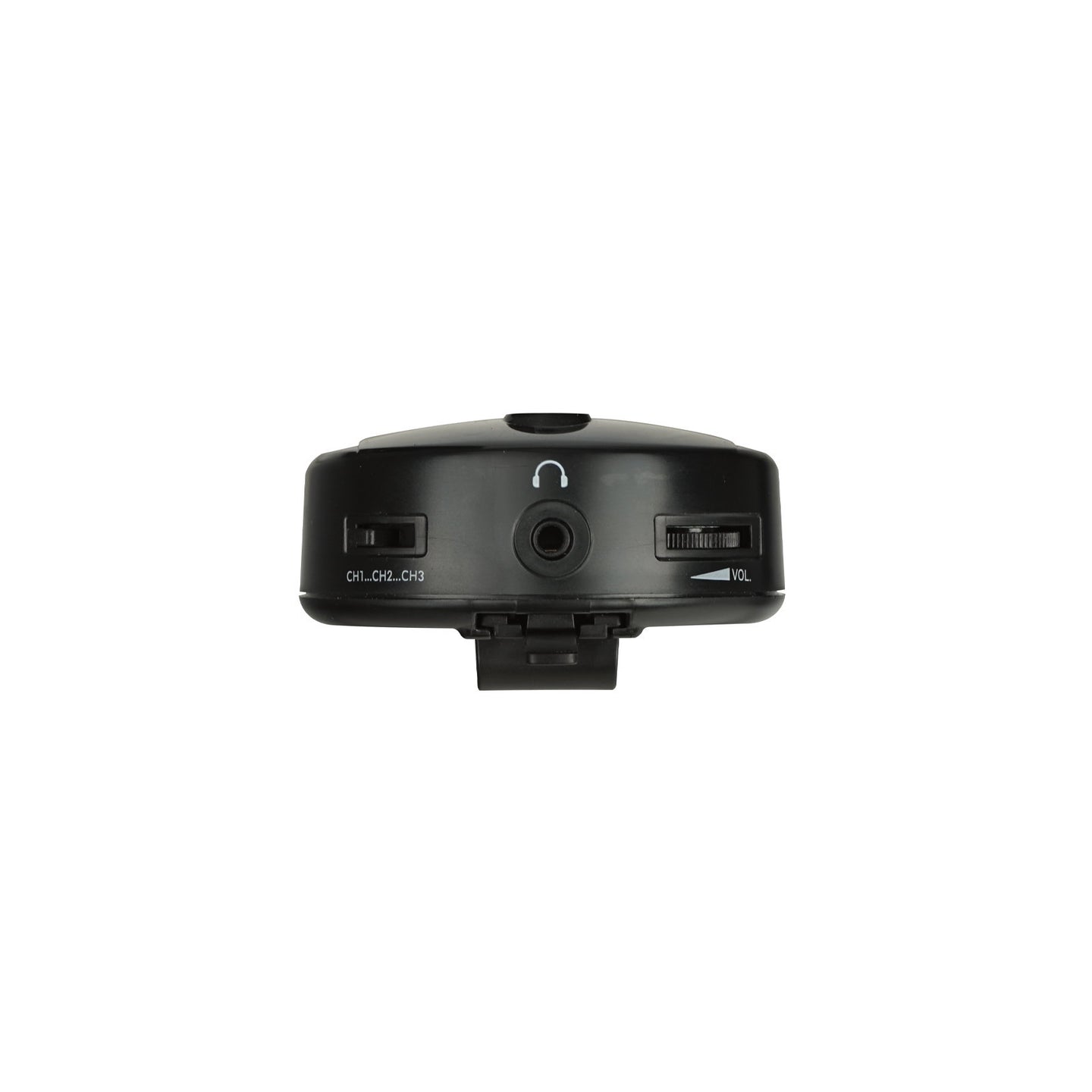 W Audio SDPRORX 3-Channel Silent Disco Beltpack Receiver - Back Panel and Connections