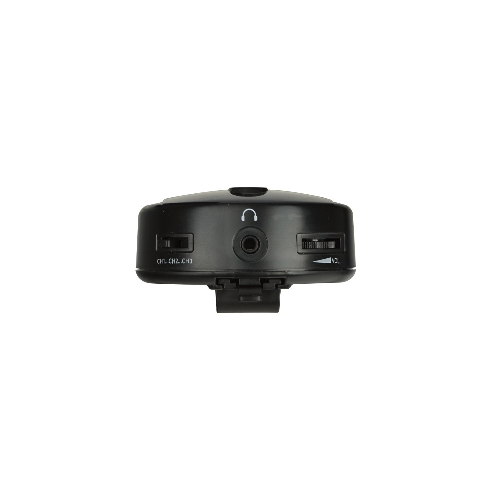 W Audio SDPRORX 3-Channel Silent Disco Beltpack Receiver - Back Panel and Connections