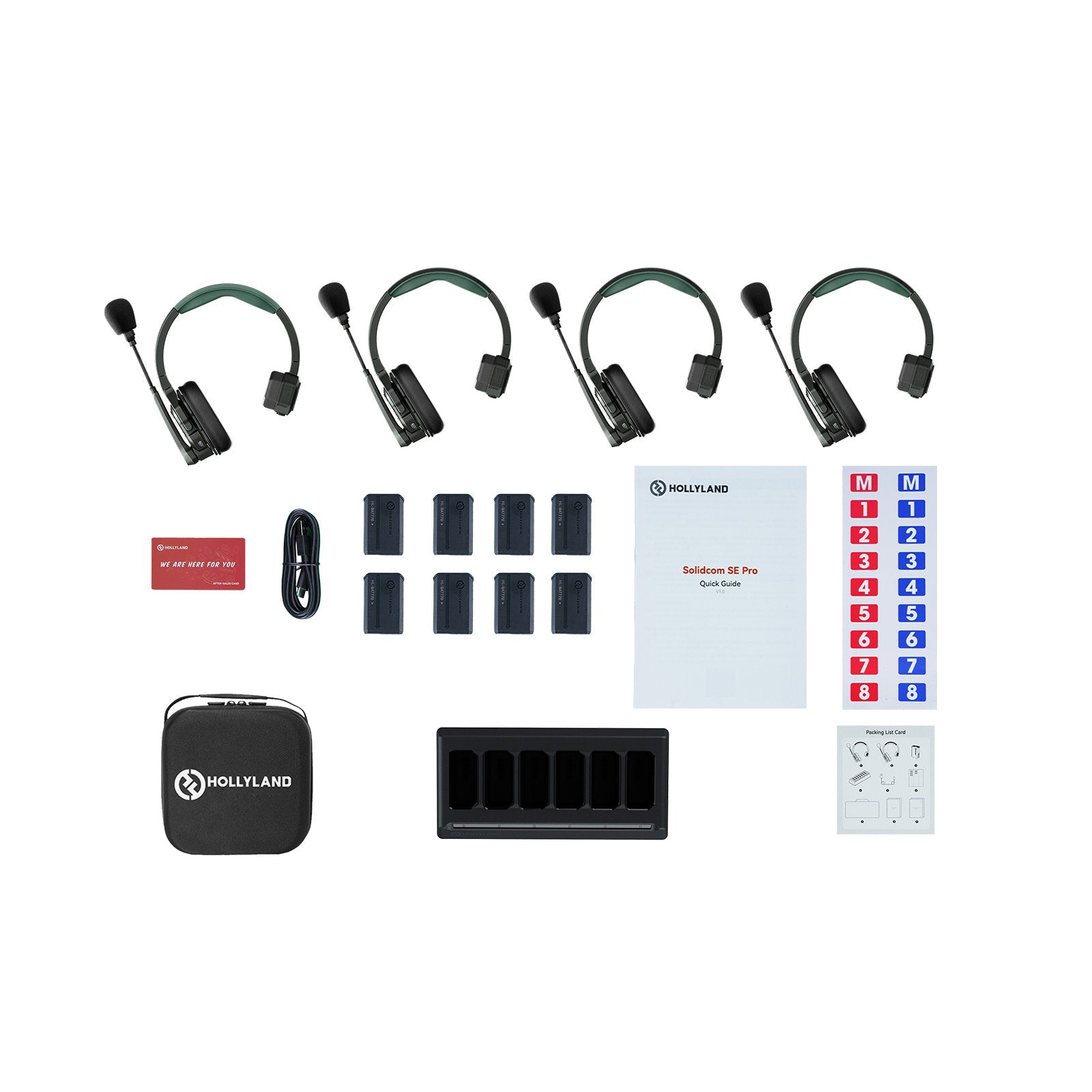 HOLLYLAND Solidcom SE Pro- 4S 4-Person Noise Cancelling Headset Intercom（1.9Ghz） - Alternate View 10