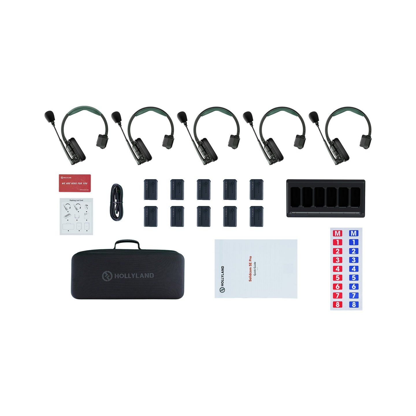 HOLLYLAND Solidcom SE Pro- 5S 5-Person Noise Cancelling Headset Intercom（1.9Ghz） - Alternate View 3