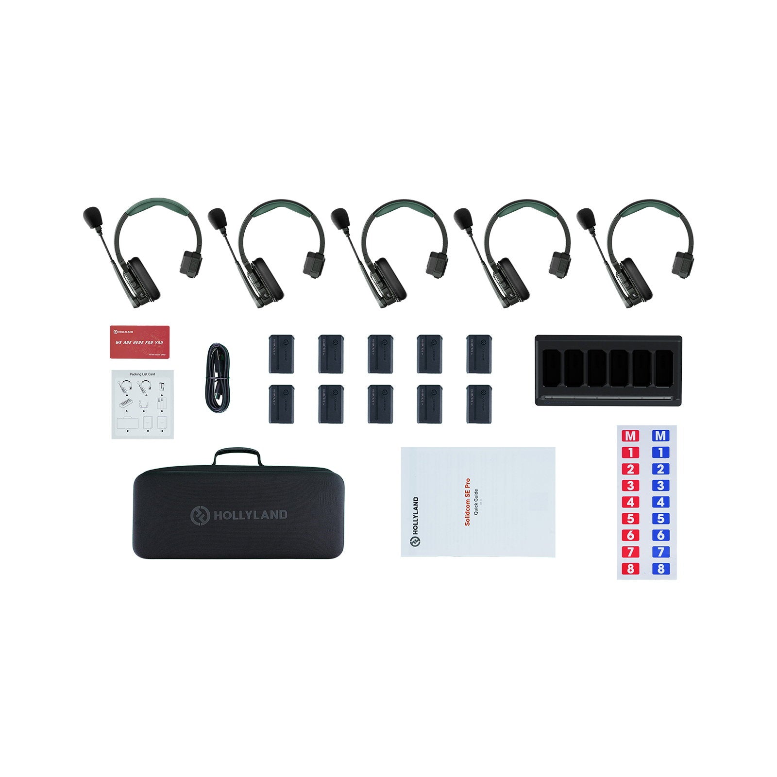 HOLLYLAND Solidcom SE Pro- 5S 5-Person Noise Cancelling Headset Intercom（1.9Ghz） - Alternate View 3