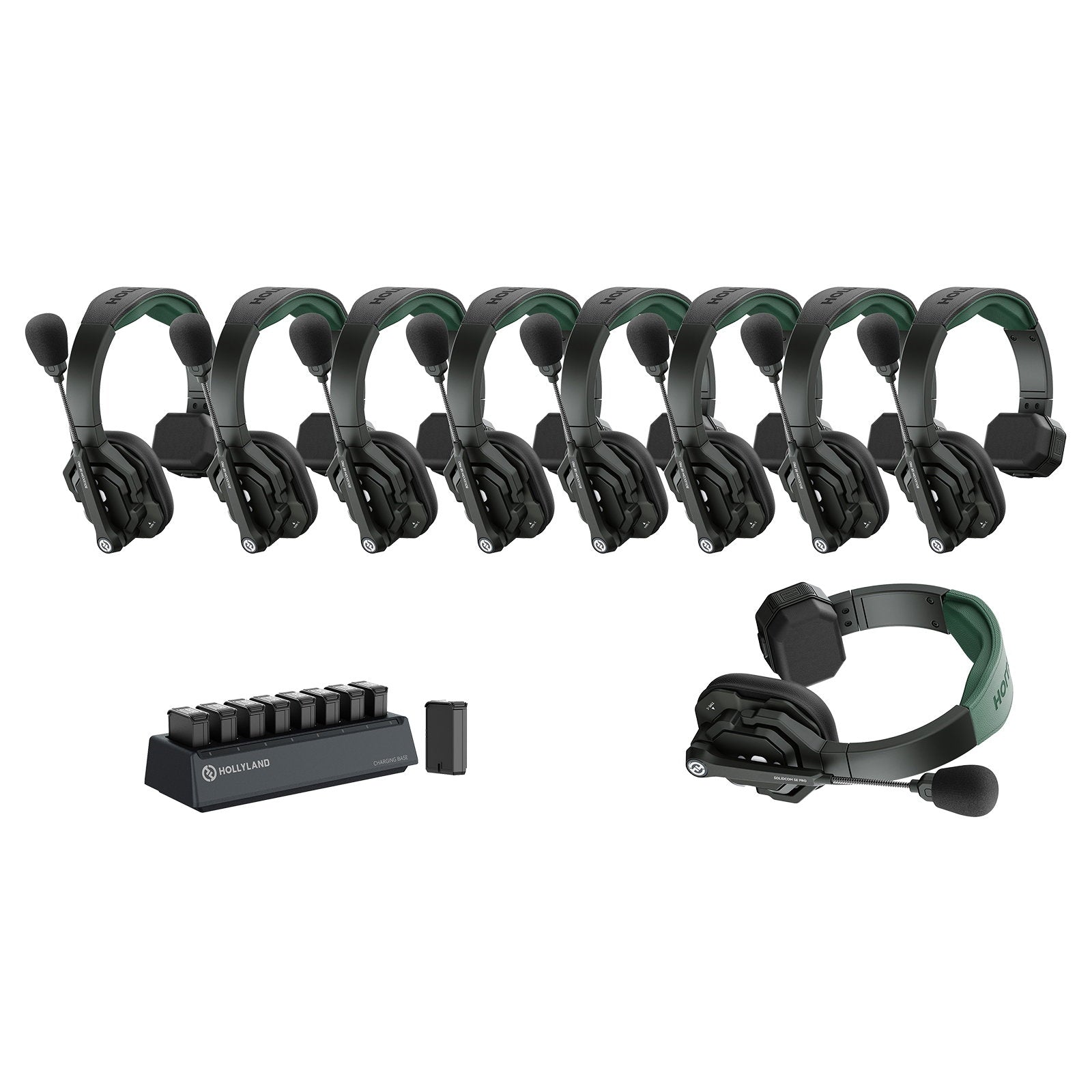 HOLLYLAND Solidcom SE Pro- 9S 9-Person Noise Cancelling Headset Intercom（1.9Ghz） - Alternate View 1