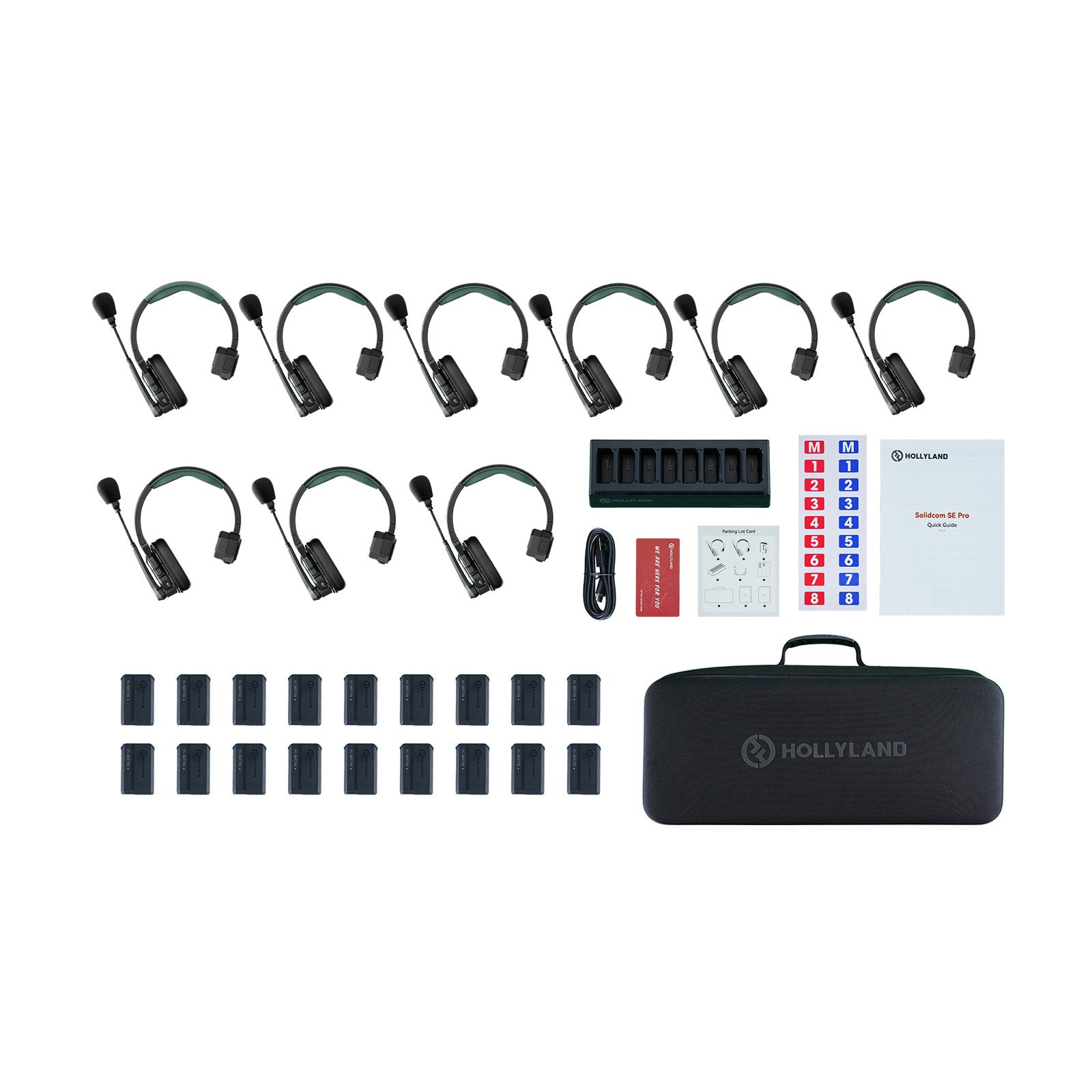 HOLLYLAND Solidcom SE Pro- 9S 9-Person Noise Cancelling Headset Intercom（1.9Ghz） - Alternate View 9