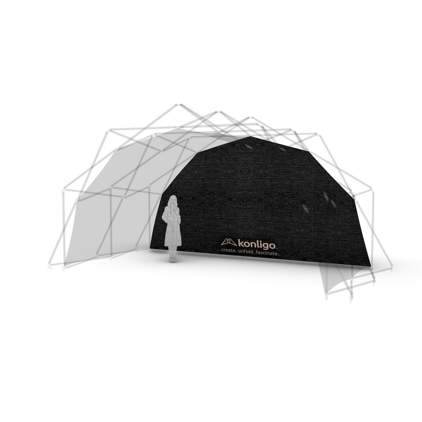 Konligo Fastival PES Outer Back Black Membrane - Alternate View 1