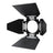 LDR Luci Della Ribalta Soffio 4-Leaf Barn Door Black - Main View